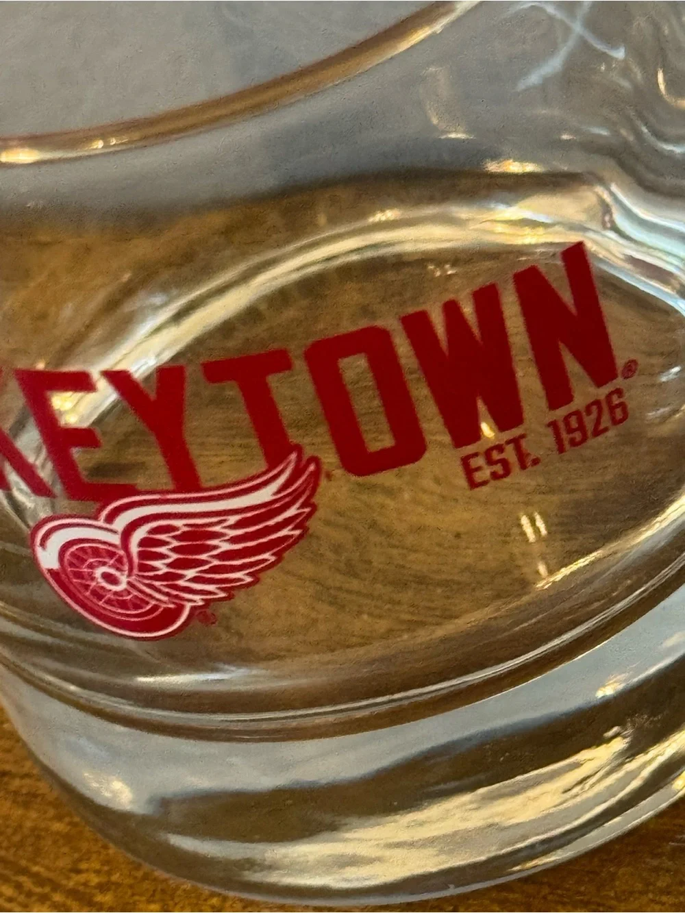 Vintage Detroit Red Wings Hockeytown Jack Daniel’s Old No. 7 Rocks Glass Set‎